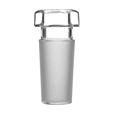 Image of StonyLab Glass Hex Head Hollow Stopper, Hexagonal Stopper for 24/40 Outer Joint with Closed Bottom, 1 Pack