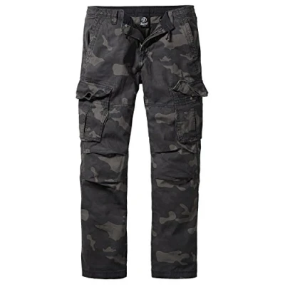 Image of Brandit Texas Men’s Slim Vintage Cargo Trousers, Dark camo, L
