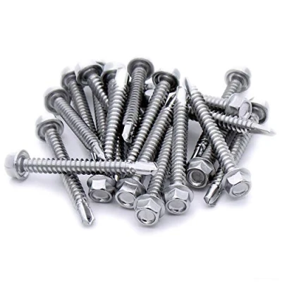 Image of No.12 x 0.6 (5.5mm 16mm) Hex Self Drilling Screw (Flanged) Stainless Steel (A2) (Pack of 20)