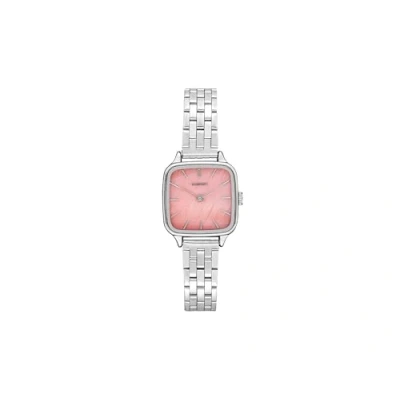 Image of KOMONO Kate Estate Women&#039;s Japanese Quartz Analogue Watch in Silver Blush with Stainless Steel Strap