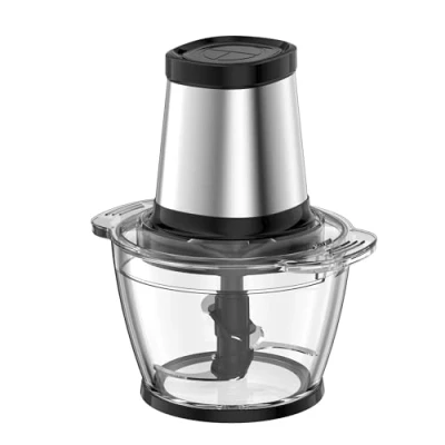 Image of Daewoo Mini Chopper With 1 Litre Glass Bowl, Food 4 Stainless Steel Blades, Anti slip bottom, Safety locking lid, Electric, 500W Motor