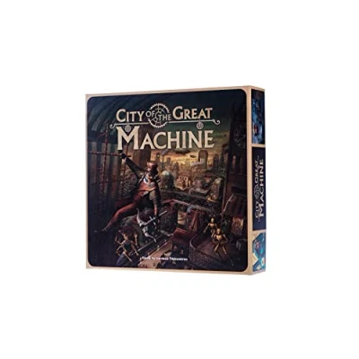 Image of City of The Great Machine Board Game 1 4 Players Ages 14 and up Steampunk One vs Many Hidden Movement Cooperative &amp; Solo Average Playtime 45 90 min
