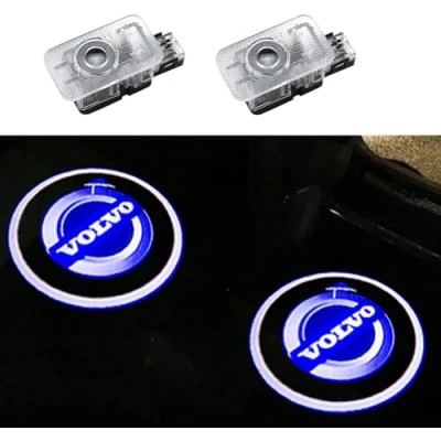 Image of FIXCOR 2Pcs Car Welcome Door Light for Volvo V40 V60 S60 S80 XC60 XC90, Projector HD No Fade Ghost Shadow Lights Puddle Accessories