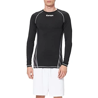 Image of Kempa Boys Attitude Long Sleeve T Shirt Black, Size 140