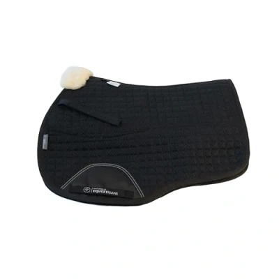 Image of Naturally Equestrian Half Lined All Purpose Air Mesh Square (Natural &amp; Black, Large)