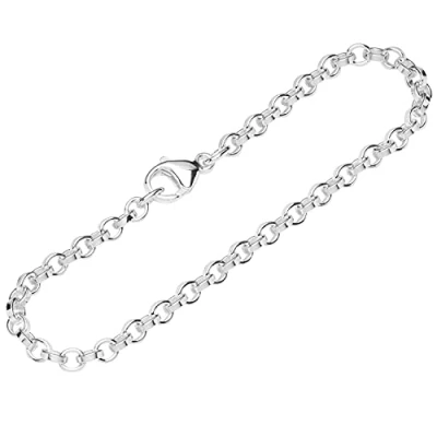 Image of NKlaus bracelet 925 sterling silver 19cm calla chain unisex designer exquisit 12739