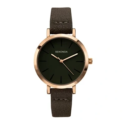 Image of Sekonda Fashion Watches with Either Stainless Steel Bracelets or PU Straps and Various Coloured Dials… (Green)