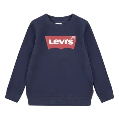 Image of Levi&#039;s Kids Batwing Crewneck Sweatshirt Boys, Blue, 3 Years