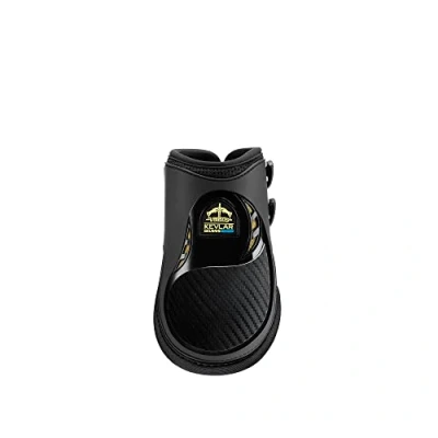 Image of Veredus Kevlar Gel Vento Fetlock Boots Black Medium (Cob) Horse Riding Equestrian
