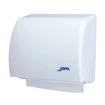 Image of Jofel AH45000 Azur Hand Towel Dispenser, Zig Zag or Continuous Paper, White