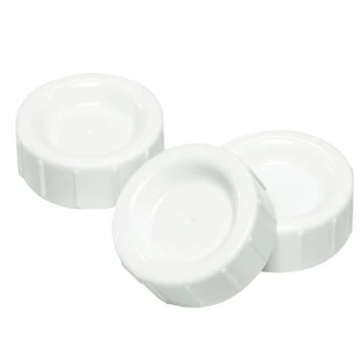 Image of Dr Brown&#039;s Natural Flow Storage/Travel Caps, Narrow Neck, 3 Pack White