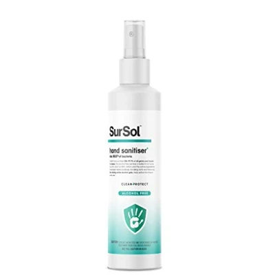 Image of SurSol Instant Hand Sanitiser Alcohol Free Anti Bacterial Virus Surface Spray 250ml