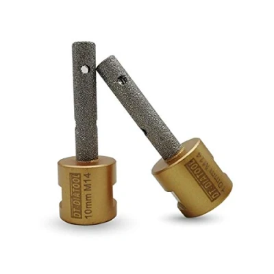 Image of DT DIATOOL Diamond Finger Bit 2PCS 10mm Vacuum Brazed Milling for Enlarging Holes in Tile Porcelain Marble Ceramic Granite