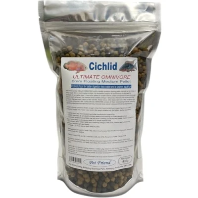 Image of Pet Friend Ultimate Omnivore Cichlid Food 6mm Pellets 400g
