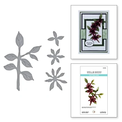 Image of Spellbinders Carolina Allspice Etched Dies from The Painter’s Garden Collection by Susan Tierney Cockburn, Metal, ONE