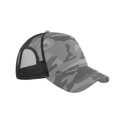 Image of Beechfield B694 Camo Snapback Trucker Arctic