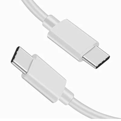 Image of USB C to Fast Charging Cable 60W/3A PD Type Compatible with MacBook Air/Pro 2021, Samsung Galaxy S22 S21 Ultra S20 Note 10 Ultra, White (1M)