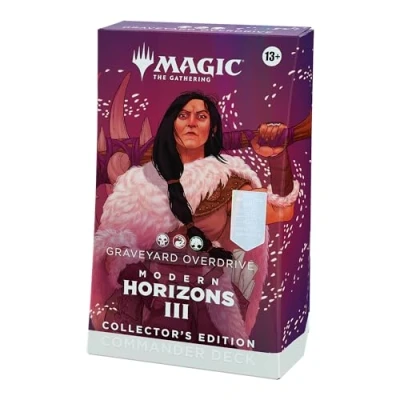 Image of Magic: The Gathering Modern Horizons 3 Commander Deck: Collector’s Edition Graveyard Overdrive (100 Card Ripple Foil Deck, 2 Collector Booster Sample Pack + Accessories) (English Version)