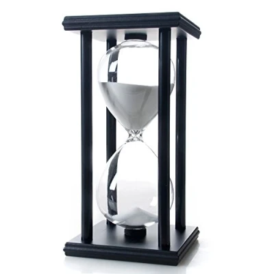 Image of Bellaware 60 Minutes Hourglass, Wood Sand Timer