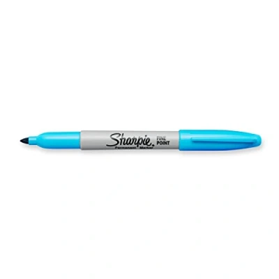 Image of SHARPIE Fine Point Permanent Markers, Nano Blue, 1 Count