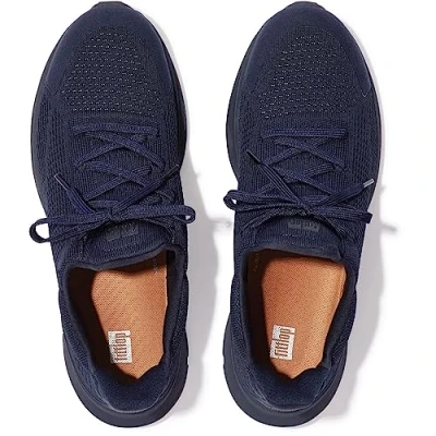 Image of Fitflop Men&#039;s Vitamin FFX Knit Sports Sneakers, Midnight Navy Mix, 11 UK