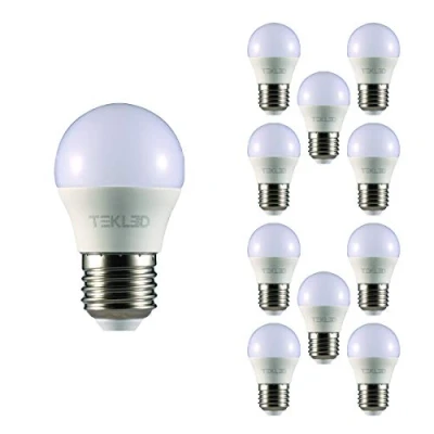 Image of TEKLED® G45 Golf Ball LED Bulbs E27 Edison Screw Energy Saving 5W Light Bulb 40W Incandescent Equivalent 4000K 400LM NONDIMMABLE 10 Pack Cool White