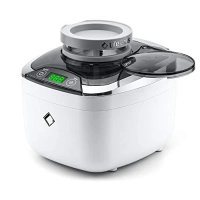 Image of LifeBasis Jewellery Cleaner, 870mL Ultrasonic Cleaner Machine with 500ml Beaker and Cleaning Basket Stainless Steel Tank &amp; Digital Timer for Jewelry Pendant Glasses Coins Denture Tools Parts