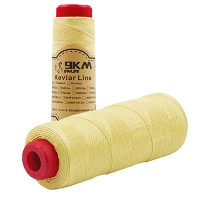 Image of 9KM DWLIFE Kite String professional Kevlar braided Cord (500 1000ft) High Strength(40 400lbs) Fishing Assist line Camping Hiking Survival Rope Outdoor(0.4mm 1.1mm)