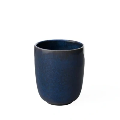 Image of Like. by Villeroy and Boch Lave Bleu Handleless Mug, 400 ml, Cup Made from Stoneware for Special Coffee Moments, Dishwasher Microwave Safe