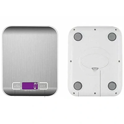 Image of TMZ Kitchen Scale 10KG, Digital Multifunction Stainless Steel Electronic Food Cooking Baking Weighing Measuring Scales with LCD Display.