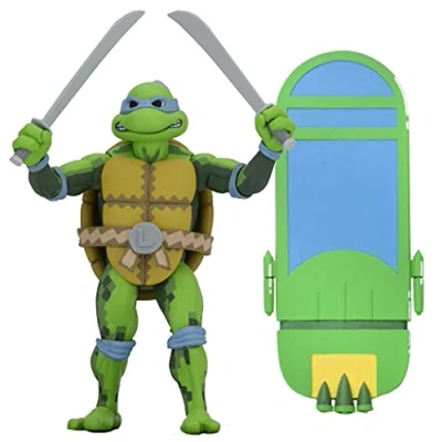 Image of NECA Teenage Mutant Ninja Turtles in Time Series 1 Leonardo 7&quot; Action Figure
