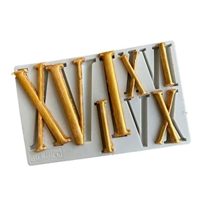 Image of DUBENS Large DIY Roman Numerals Silicone Moulds for Baking Supplies Sugarcraft Chocolate Cutter Mould Fondant Cake Decorating Tools