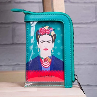 Image of Groovy Uk Frida Kahlo Vogue Card Purse, Green