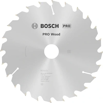 Image of Bosch 1x PRO Wood Circular Saw Blade for Corded Hand Held Saws (for Softwood, Hardwood, Ø mm, Professional Accessory Saw)