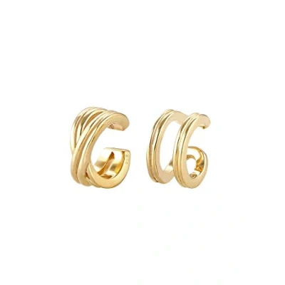 Image of Elli Earrings Earcuff Geo Minimal 925 Sterling Silver