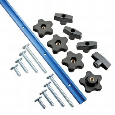 Image of Rockler Universal T Track Set 17pce 1219mm (4)