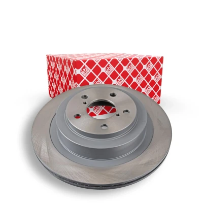 Image of 26700AE030, 26700AE070, 26700AE080, 26700AE081 Brake disc FEBI BILSTEIN 170763 Rear Axle 290mm 18mm 5 Hole 100mm internally vented Coated