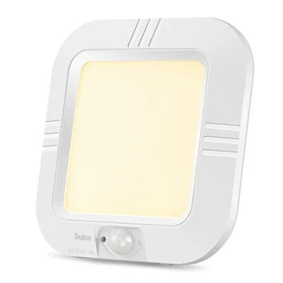 Image of SNAKOO Motion Sensor Ceiling Light Battery Operated Indoor Wireless Closet Activated Warm for Stairway Hallway Laundry Basement Garage Bedroom