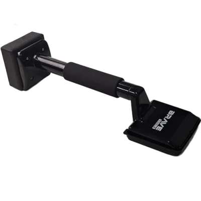 Image of Brave Tools Fixed Carpet Knee Kicker Heavy Duty Stretcher &amp; Fitting Tool Professional for Installation with Soft Grip Handle Cushioned Pad Black