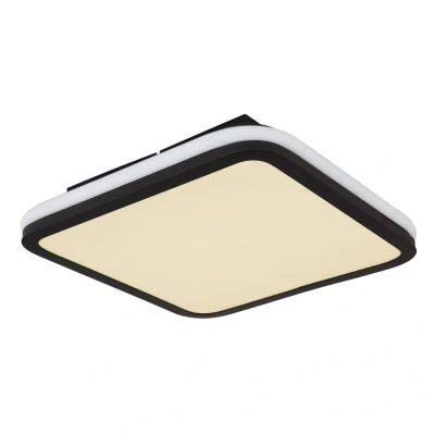 Image of Jaxxi Flush Ceiling Light Matt Black LED Dimmable 2700 6500K Remote Control