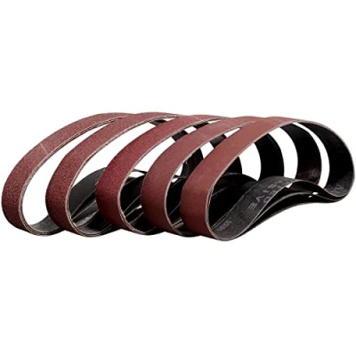 Image of Sruhrak Sanding Belt 30 x 533mm,15 Pcs Belts 3X 60/80/120/240/400 Assorted Grits for Sander,Best Wood,Metal and Paint