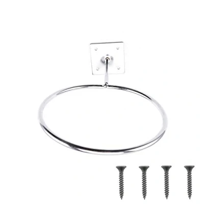 Image of DesignerBox Wall Mount Basketball Holder, Stainless Steel Mounted Sports Ball Rack Display Storage Holder for Soccer Football Volleyball Exercise Medicine (1 Pack)