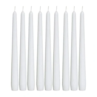 Image of 1ABOVE 50 Pack Tapered Dinner Candles Unscented Slow Burning Multi Purpose Smokeless (White)
