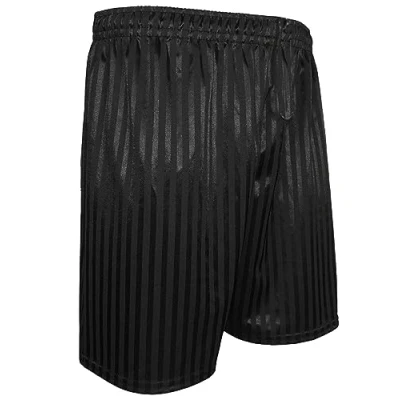 Image of BRAND KRUZE Unisex Kids School PE Shorts Uniform Boys Girls Gym Football Sports Stripe Pull Up Adjustable Drawstring 3 13 Years Black 4