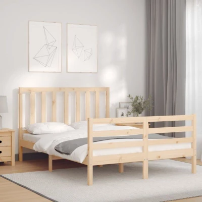 Image of vidaXL Bed Frame without Mattress 120x200 cm Solid Wood Pine