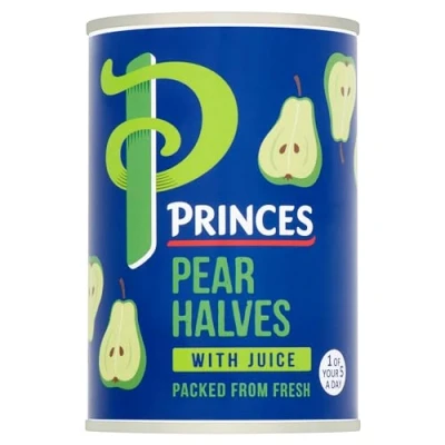 Image of Princes Pear Halves In Juice 410 g (Pack of 12)