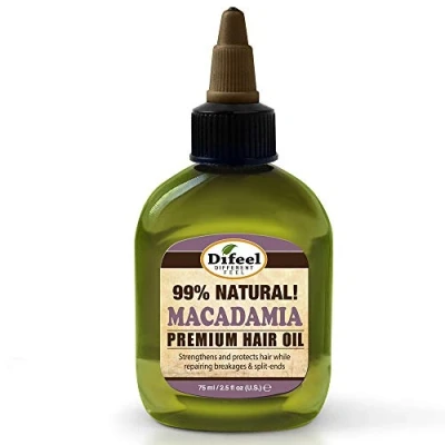 Image of Difeel Premium Natural Macadamia Hair Oil, 75 ml