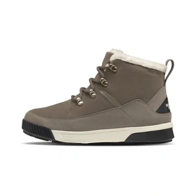 Image of THE NORTH FACE Women&#039;s Sierra Mid Lace Wp Ankle Boot, Cavern Grey/White Dune, 4.5