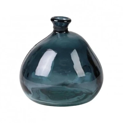 Image of NATURAL LIVING Mila Vase 2L Recycled Glass Quartz D17CM X H18CM