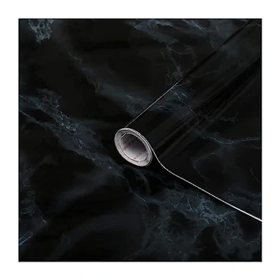 Image of d c fix Vinyl wrap Marmi Black Marble Effect 45 cm x 2 m Sticky Back Plastic roll for Furniture, Kitchen &amp; cupboards Contact Paper Sticker self Adhesive Film